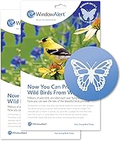 Vista 15 de WindowAlert Cobertura Anticolisión de Copo de Nieve - Adhesivo de Ventana UV-Reflectante para Proteger a las Aves Silvestres de Colisiones contra
