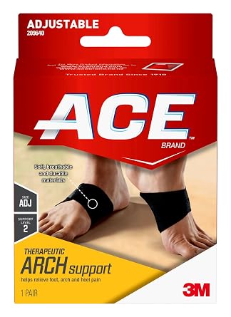 دعم القوس العلاجي ACE ، يوفر الدعم لالتهاب اللفافة الأخمصية
