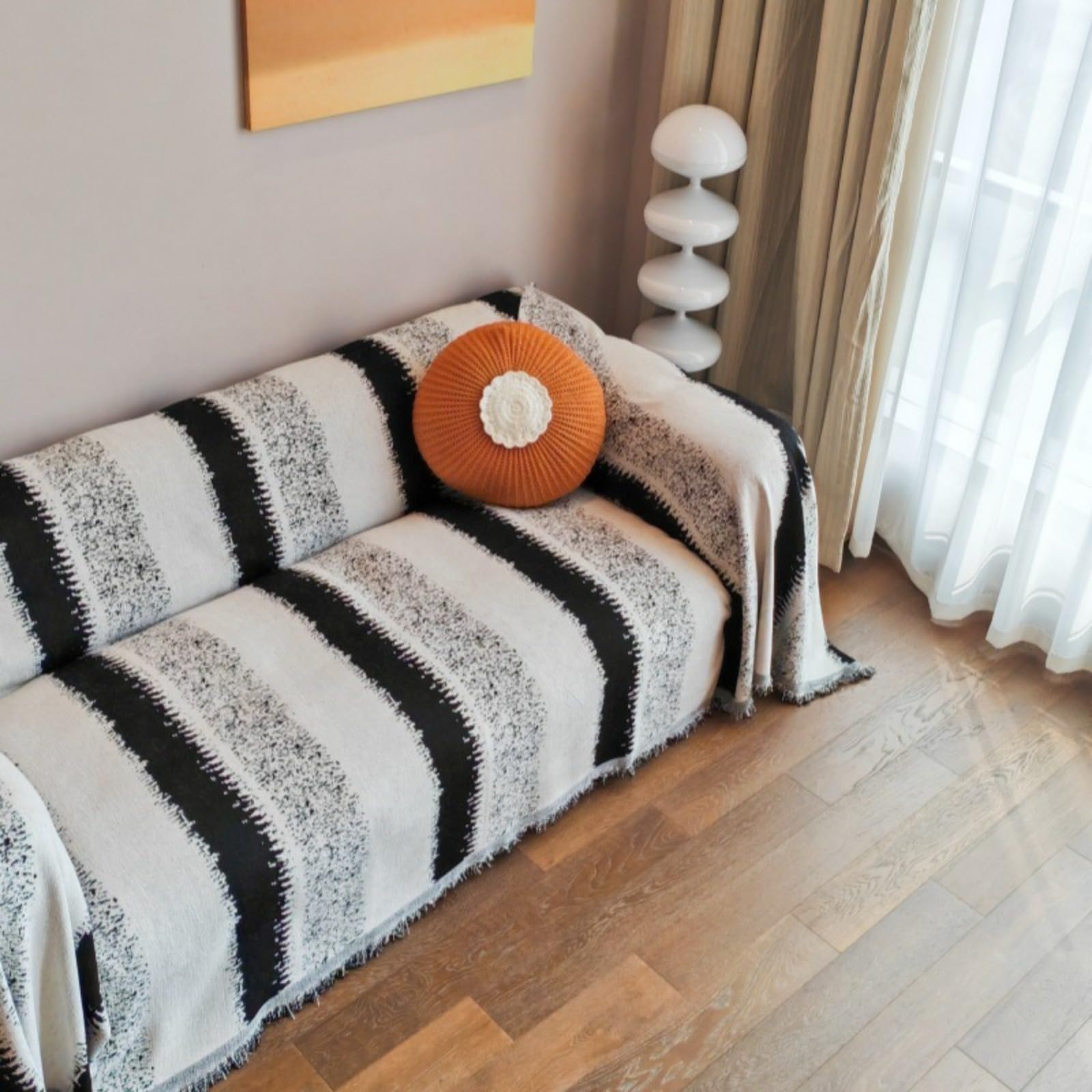 Copertura del Divano Copertura del Divano per Il Divano Slipcover con Nappa per la Maggior Parte della Forma Soft Thicken Sofa Furniture Protector per la Copertura del Divano sezionale