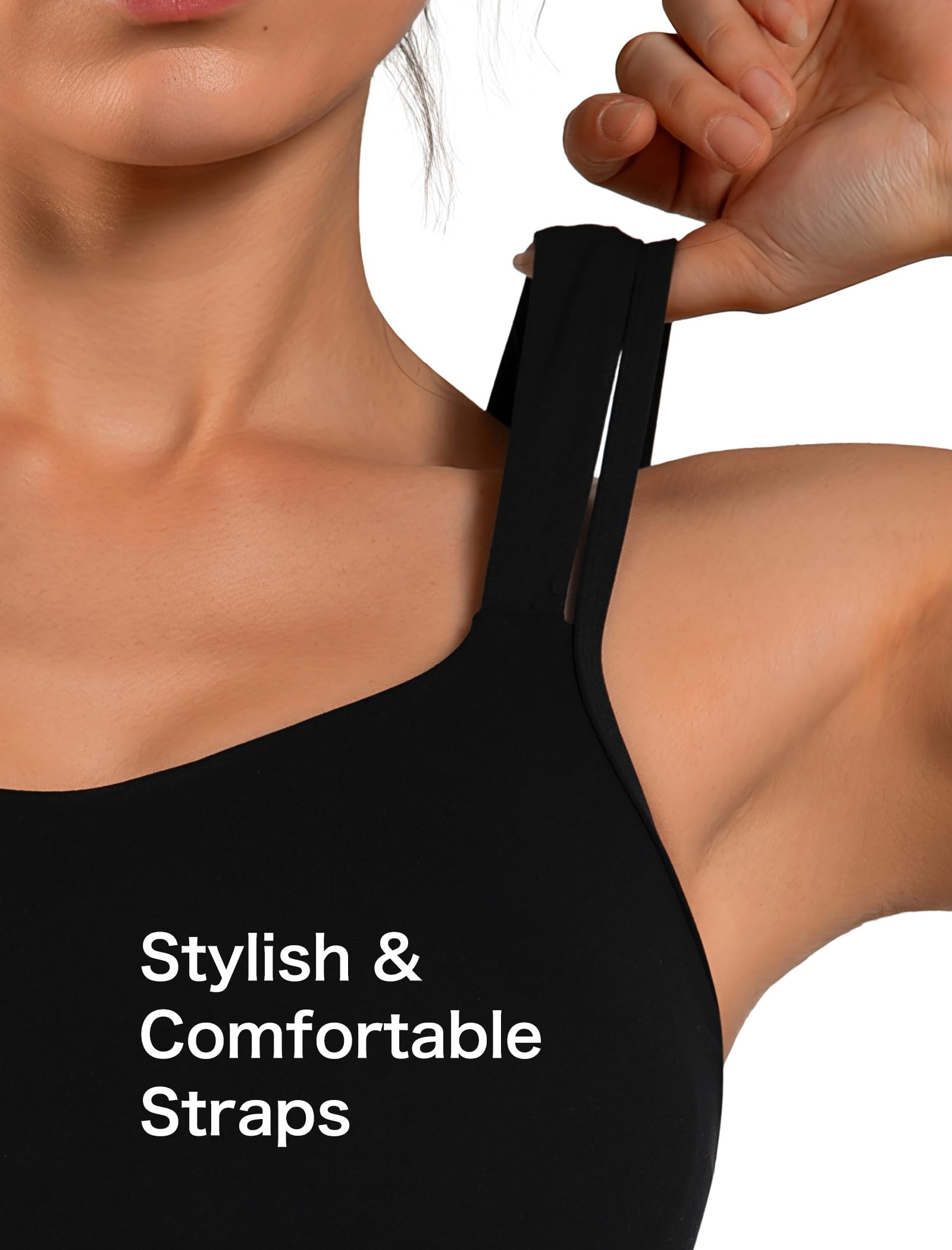 Yvette Brasier deportivo para yoga, serie tallado, tirantes delgados, acolchado, transpirable, para entrenamiento, brasier deportivo para mujer
