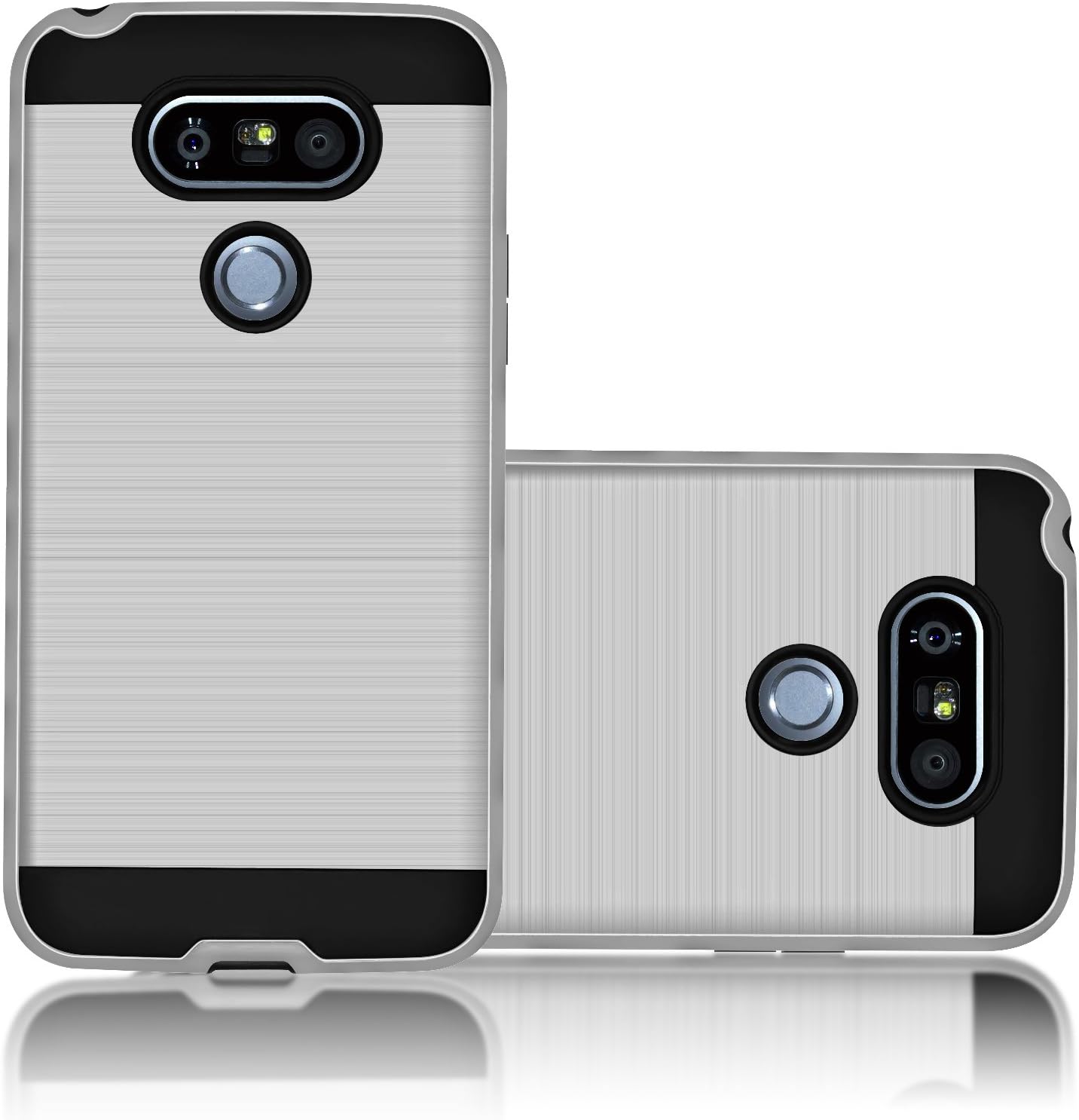 LG G5 Case ,Guoer Replacement Phone Shell Case Shock Proof Scratch Resist Protective Case for LG G5 Smart Phone (Silver)