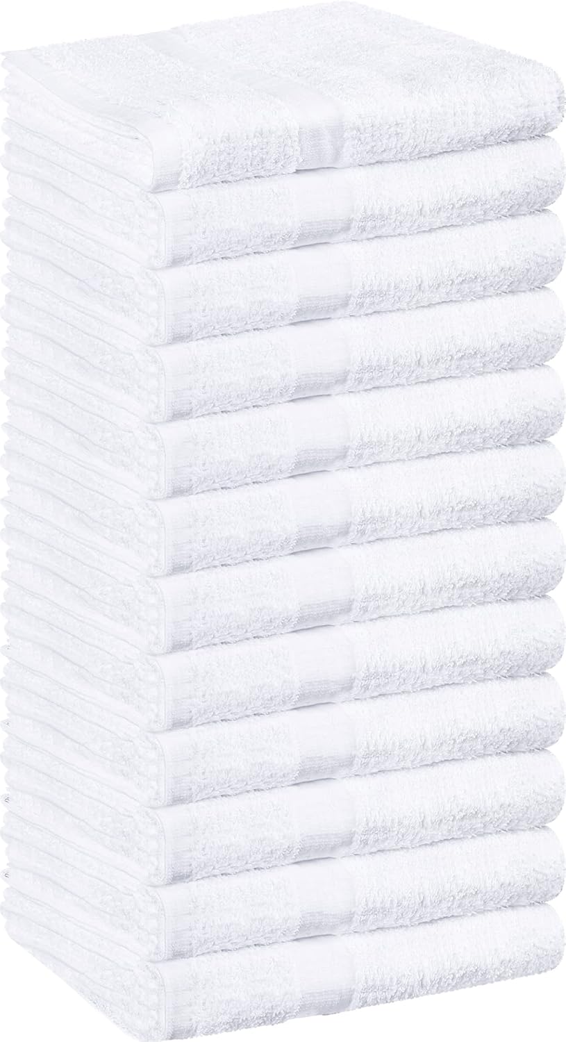 Utopia Towels Salon Towel Set, 16x27 (12 pack), white