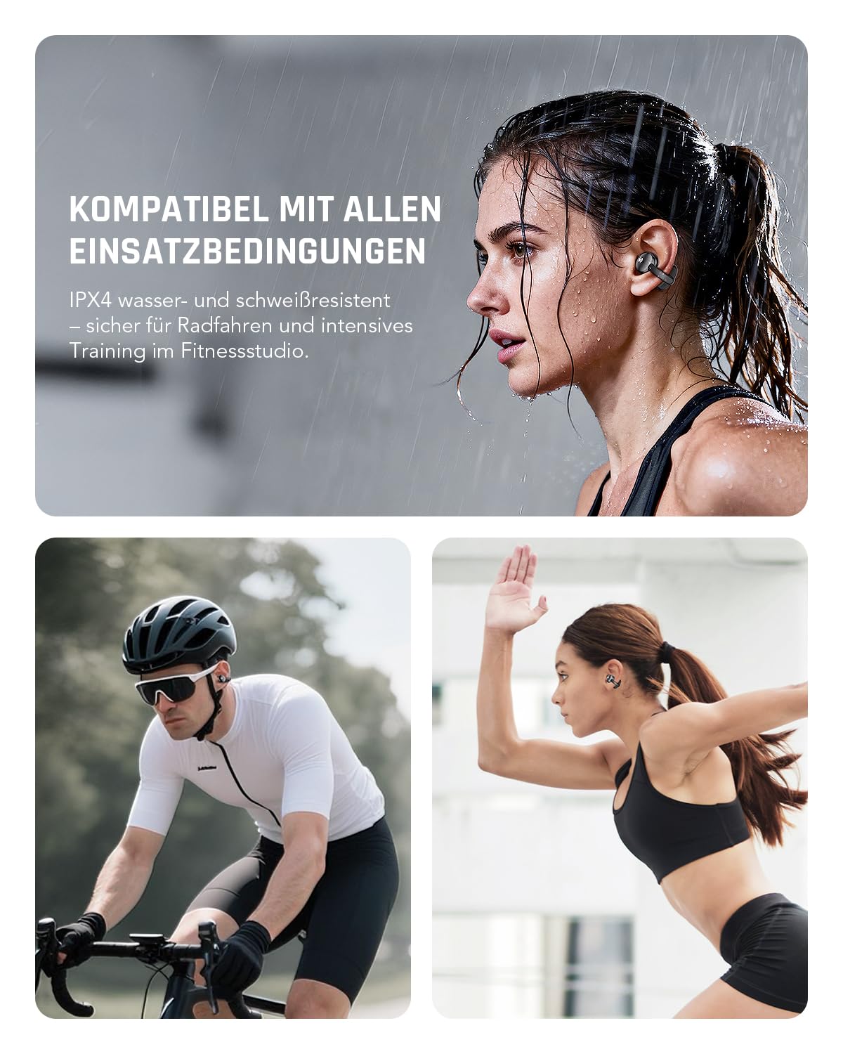 Black Shark T19 Open Ear Kopfhörer Kabellos Bluetooth Clip On Ohrhörer, 5g Leicht komfortabel, Adaptive Klangqualität für Musik und Spielmodi, 50H Akk, LED, DNN klare Anrufe, für Laufen Training