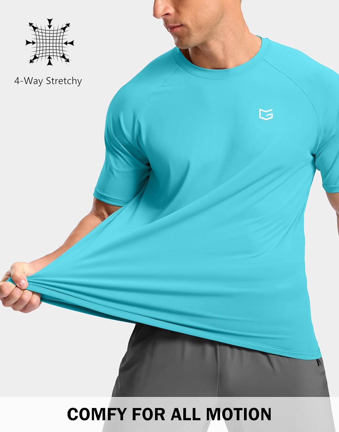 G Gradual Men's Athletic Workout T-Shirts Moisture Wicking Cooling Running Shirts Short Sleeve Performance Tee for Gym Tennis - Image 4