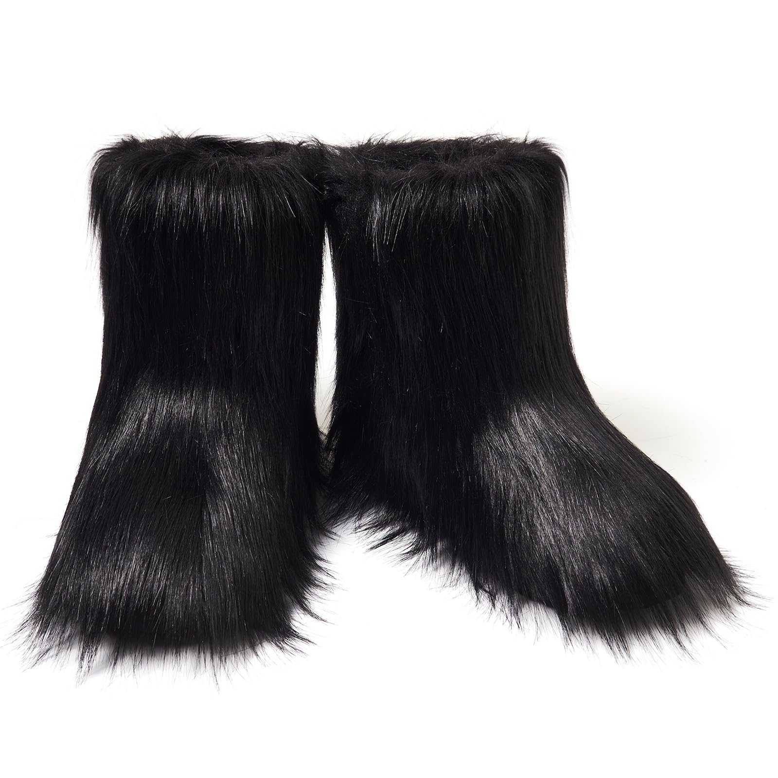 Shenduo Mujer Piel Sintética Botas Media Caña | Moda Forradas de Piel Sintética Cálido, Material Piel Sintética