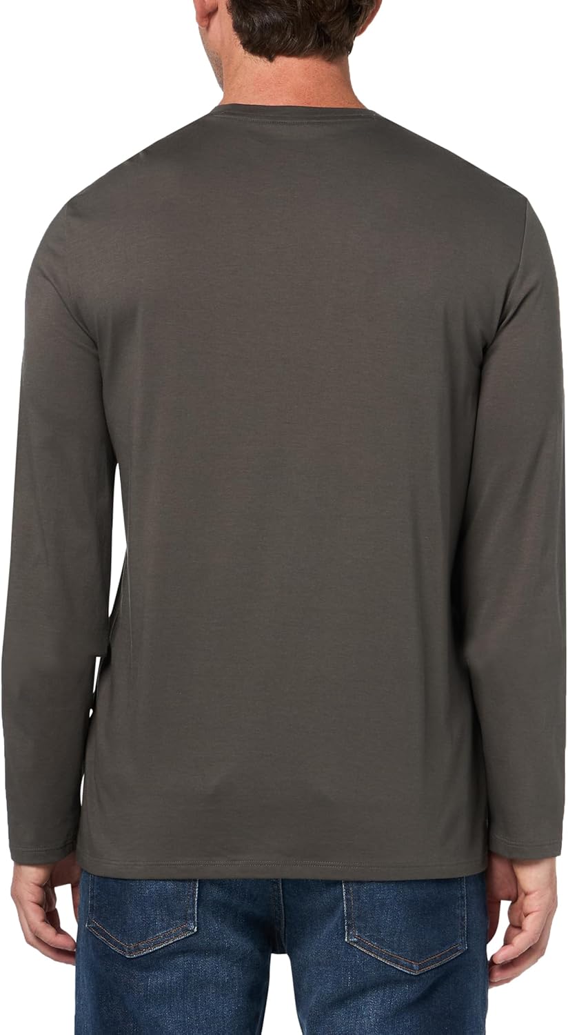 Armani Exchange Mens Basic Long Sleeve Jersey Crew Neck Tee - Image 2