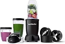 NutriBullet 900w Series Mega pack, personal blender, blender, with 2x blades including milling blade for dry blends, 3x cups, smoothie maker, Black (NB9-1107AK)