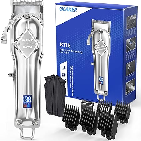 GLAKER Hair Clipper for Men Cordless Professional