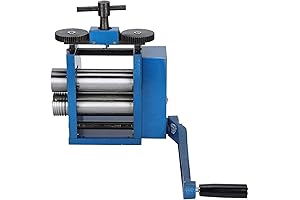 Tablet Press Machine for Jewelry Making, Rolling Machine Metalworking Roller Press Tool Semicircular Manual