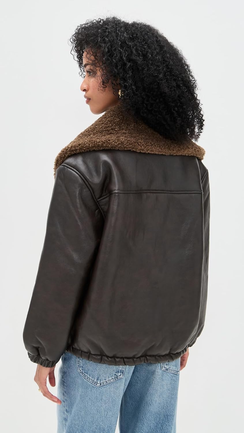 [BLANKNYC] Women's Icon Status Faux Leather Puffer - Image 4