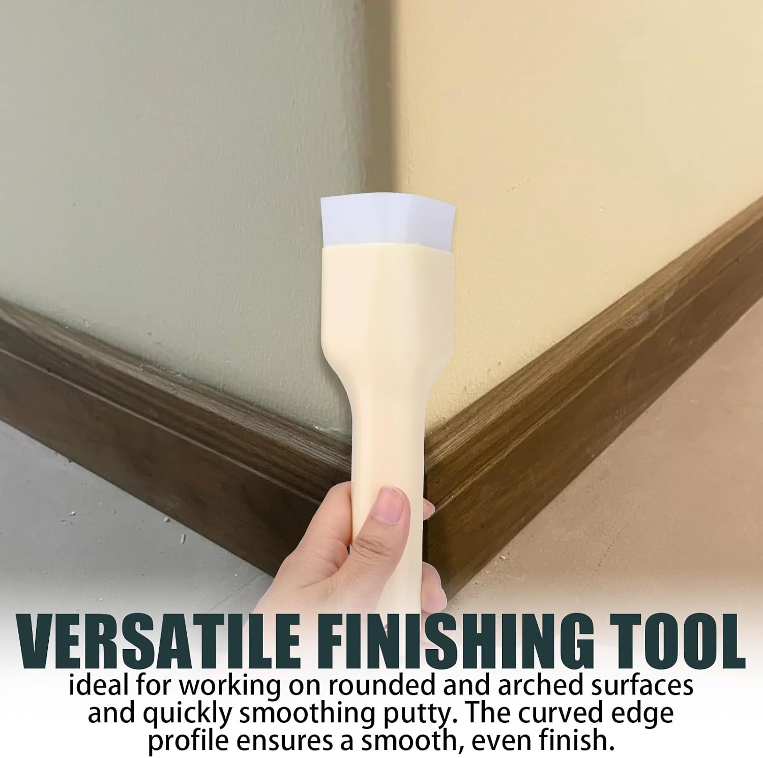 3/4" Radius Bullnose Corner Trowel Flex Plastic Outside Tool, 2Pack | For Outside Radius Corners, Lightweight Ergonomic Design, Smooth Mud Finishing for Wall Repair