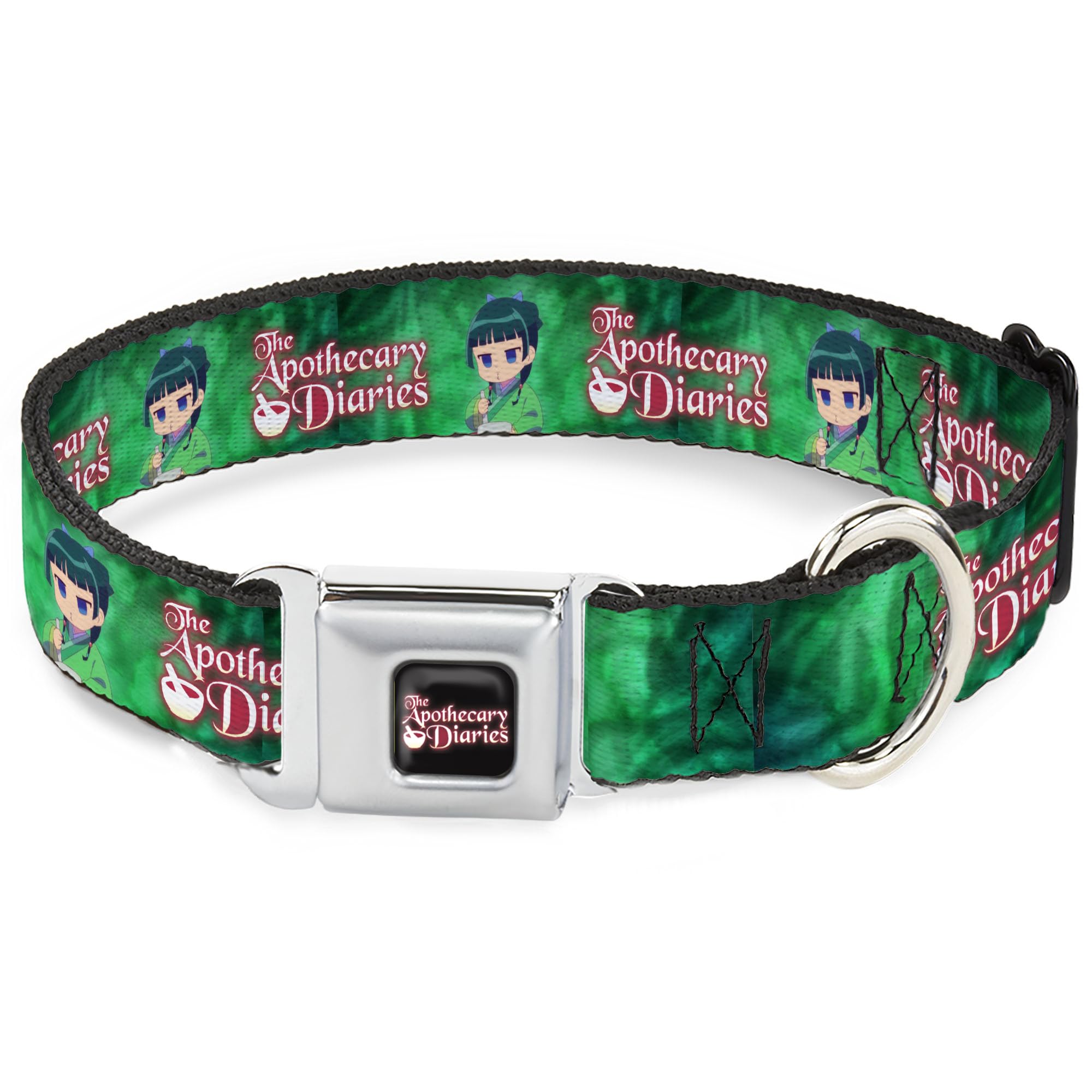 Collier pour chien Crunchyroll Maomao Les Carnets de l'Apothicaire vert 38-61cm