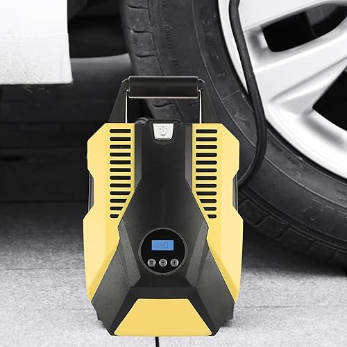 Miniatura 9 de Mobestech Compresor de aire eléctrico, inflador portátil con medidor de presión digital, cilindro, bomba de aire para automóviles, motocicletas,