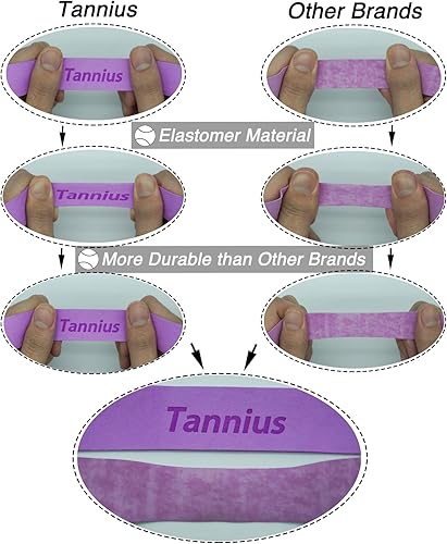 Miniatura 4 de Cinta de agarre para raqueta de tenis, paquete de 6 empuñaduras de tenis, absorbente y mejorada para raqueta de tenis