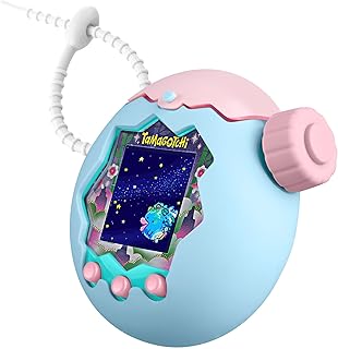 Newzerol【新登場】Tamagotchi Paradise(たまごっちパラダイス)保護ケース＋ズームダイヤルカバー 通信に対応 一体型開蓋 シリコン素材 ツートンカラー 衝撃吸収 耐久性 すり傷防止 全周囲保護 紛失防止（ベビーピンク/ベビーブルー）