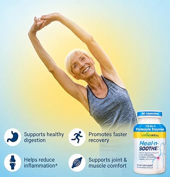 HEAL-N-SOOTHE Systemic Enzymes Joint Supplement, 60 Count