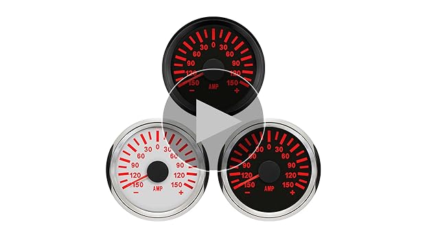 Amazon.co.jp: ELING ユニバーサル電流計 AMPゲージ 150A 電流