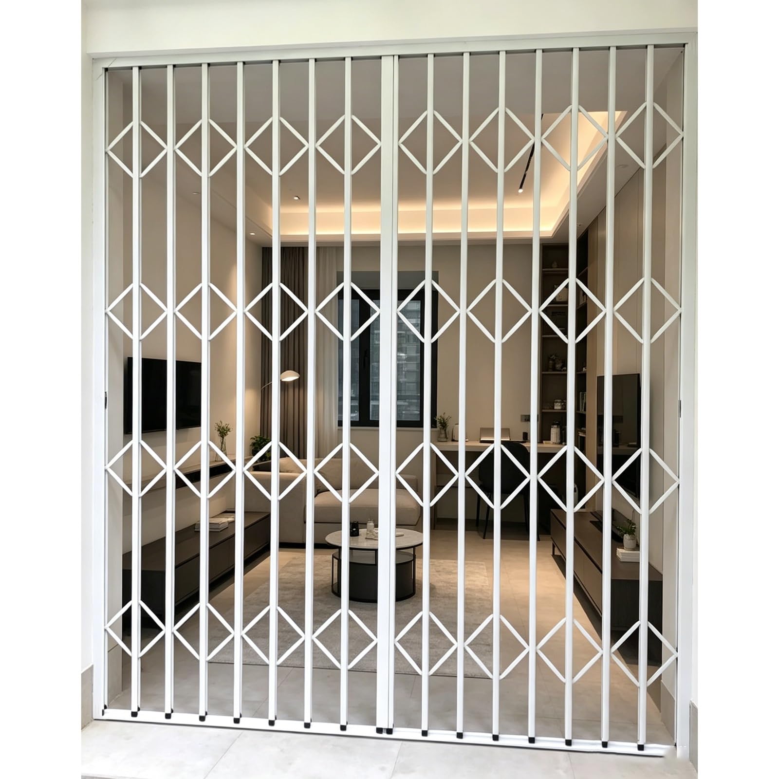 Grille antivol fenêtre avec serrure intégrée et pose facile