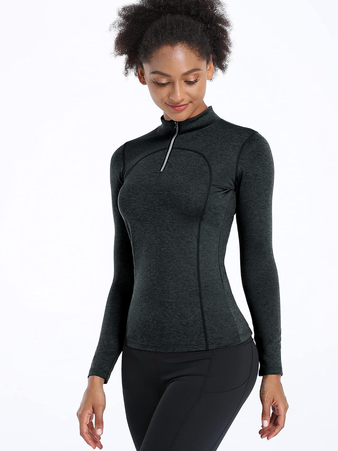 CADMUS Women's Compression Long Sleeve Shirts for Hiking Running Dry Fit Tights - Image 4