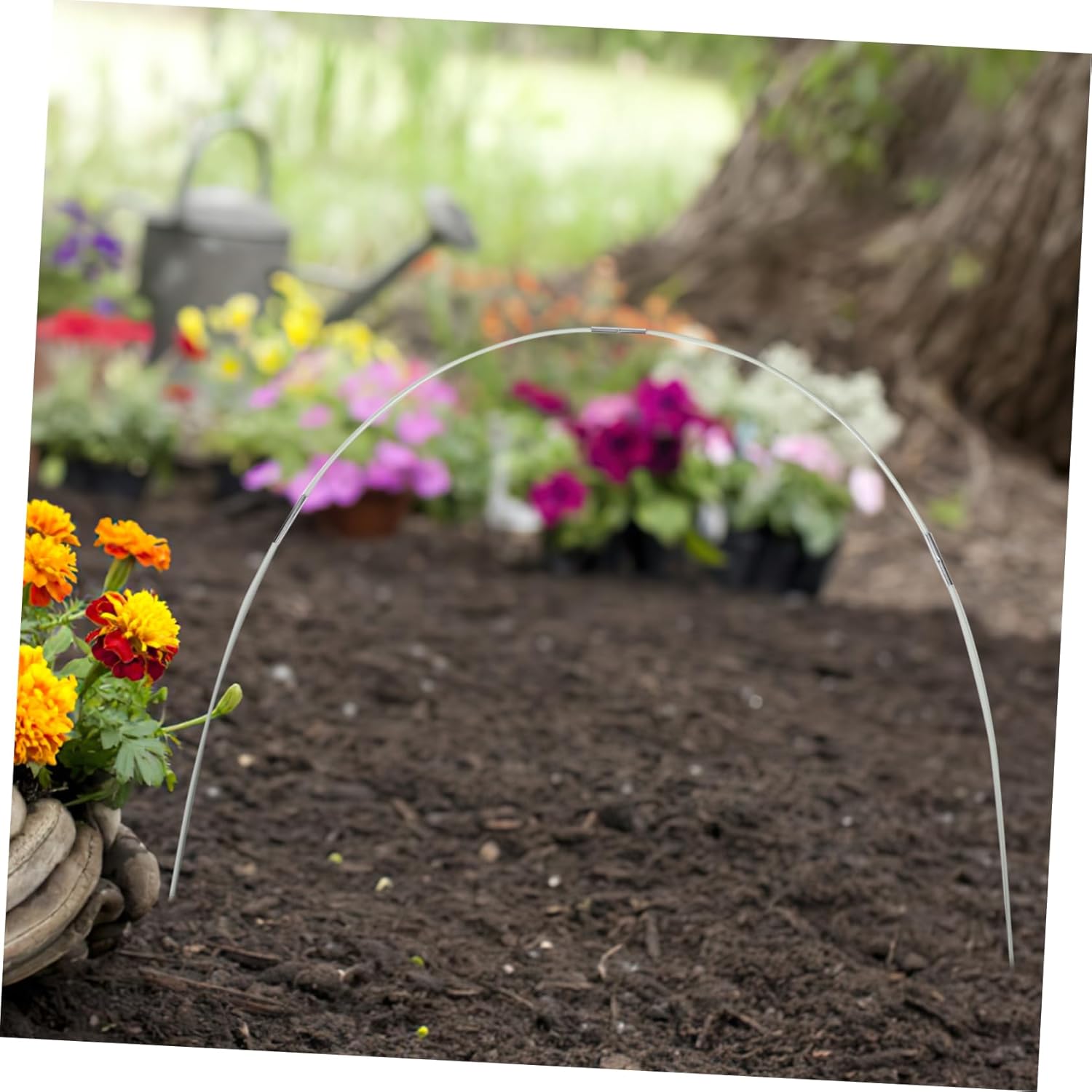 1set Fiberglass Greenhouse for DIY Grow Tunnel Durable Plant Support Frame for Garden Netting and Raised Beds Easy Installation Stable and Reliable Structure