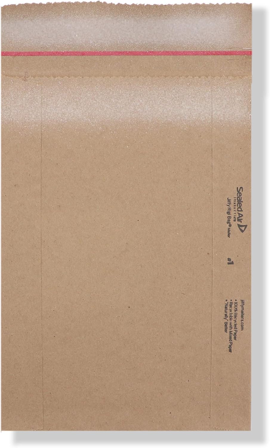 Sealed Air Jiffy Rigi Bag Shipping Rigid Mailers, Case of 250, Recycled Bend Free Puncture Proof Fiberboard Mailing Envelope, #1-7.25" x 12", Kraft