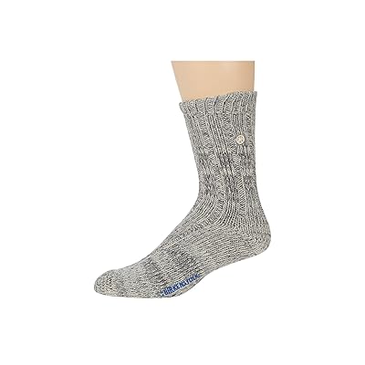 Birkenstock Cotton Twist Socks Crew Cut Socks Shoes Gray