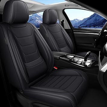 Leather Seat Covers Fit for Honda CR-V 2010-2026 Breathable Waterproof Stylish Car Seat Cover Automotive Interior AccessoriesFull Set Black