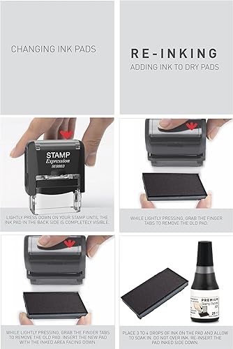 Miniatura 3 de StampExpression - Sello de goma autoentintado de oficina de venta final - Tinta roja (A-5523)