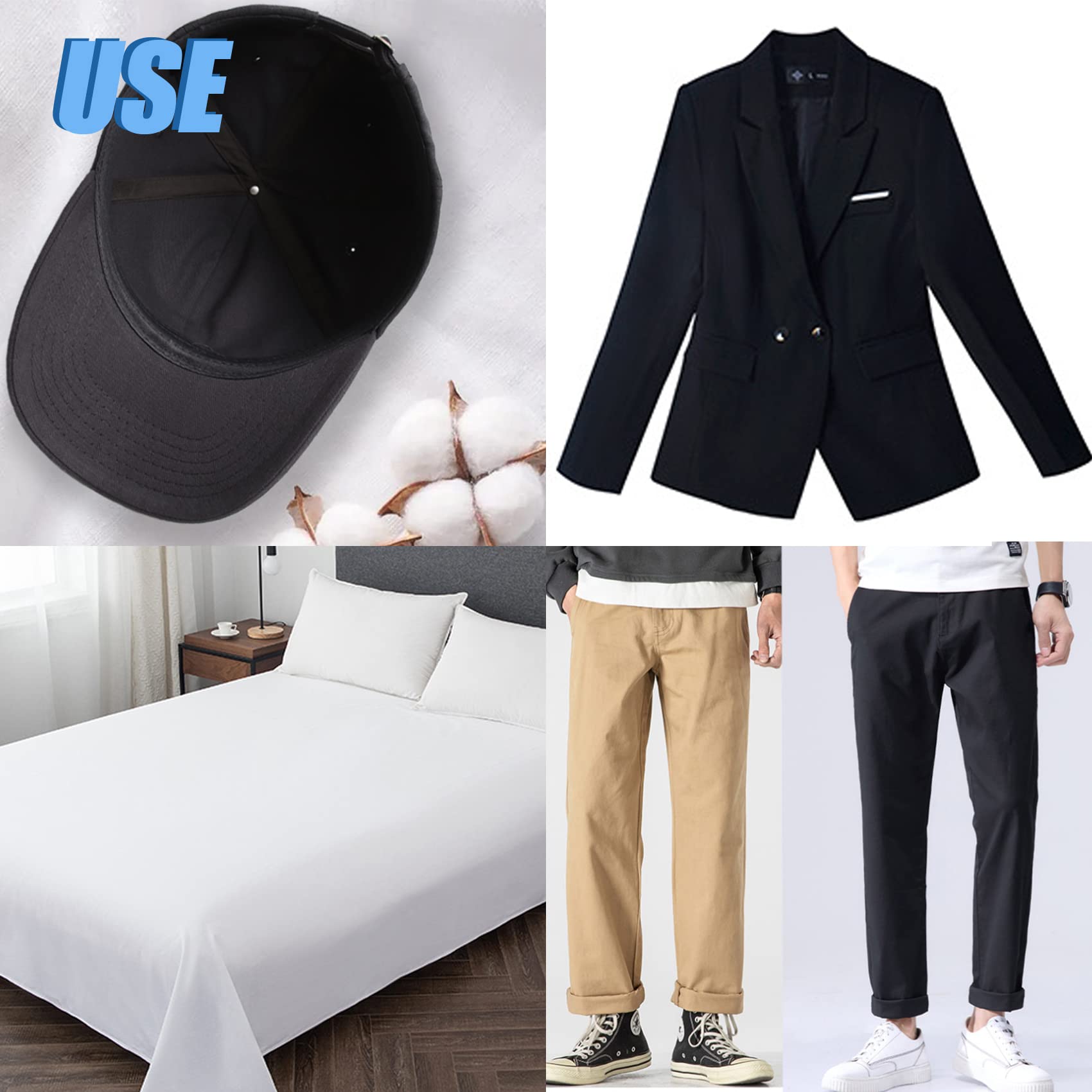 Schwarzer Twill-Baumwoll-Leinenstoff, 4,5 m, natürlicher, dicker Baumwoll-Popeline-Stoff, 150 cm breit, 100 % Baumwollstoff, Stickerei, Musselin, Quilt-Stoff zum Nähen, Material für Bekleidung, Stoff