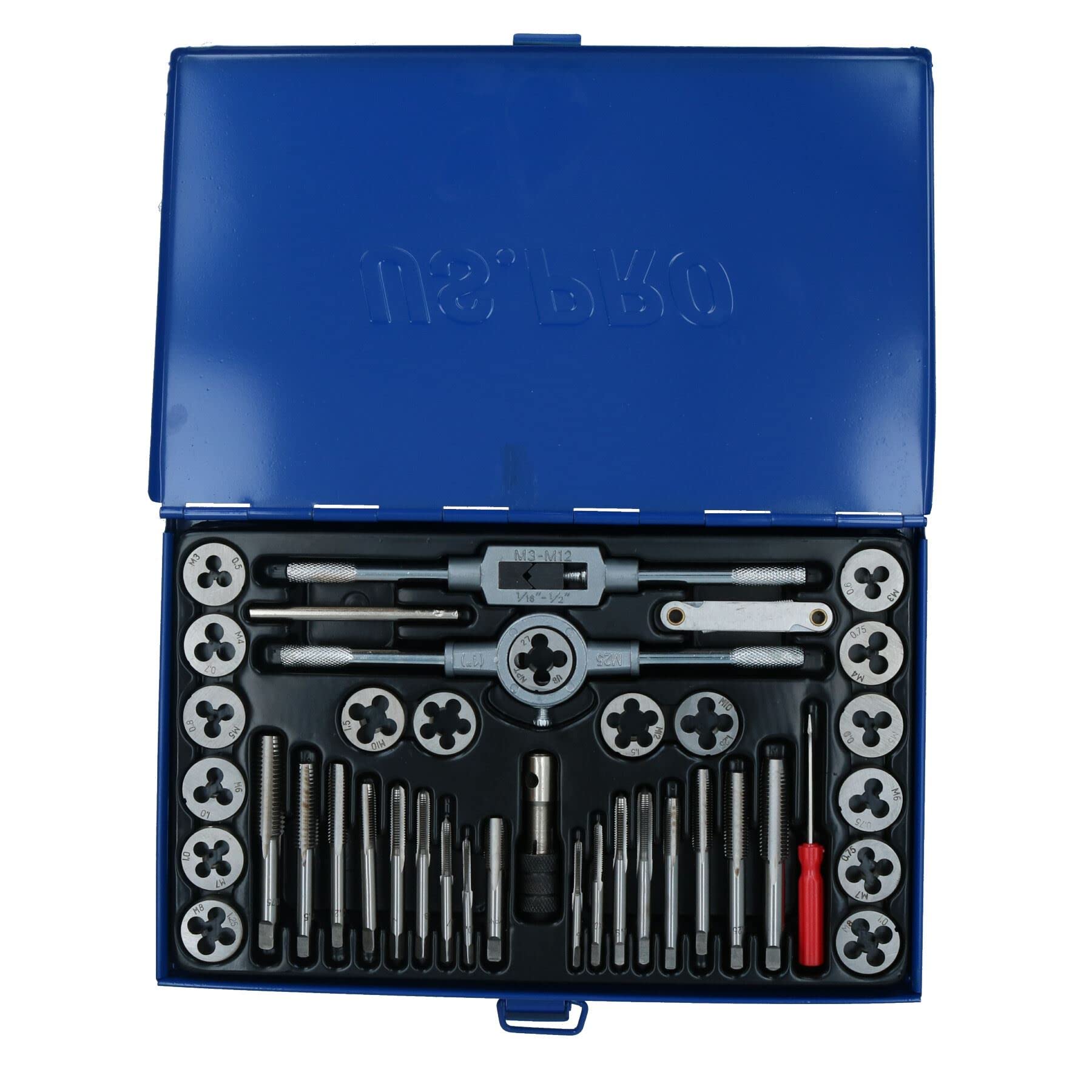 Gra tarauds i branże metryczne M3-M12 firmy U.S.Pro tools AT224