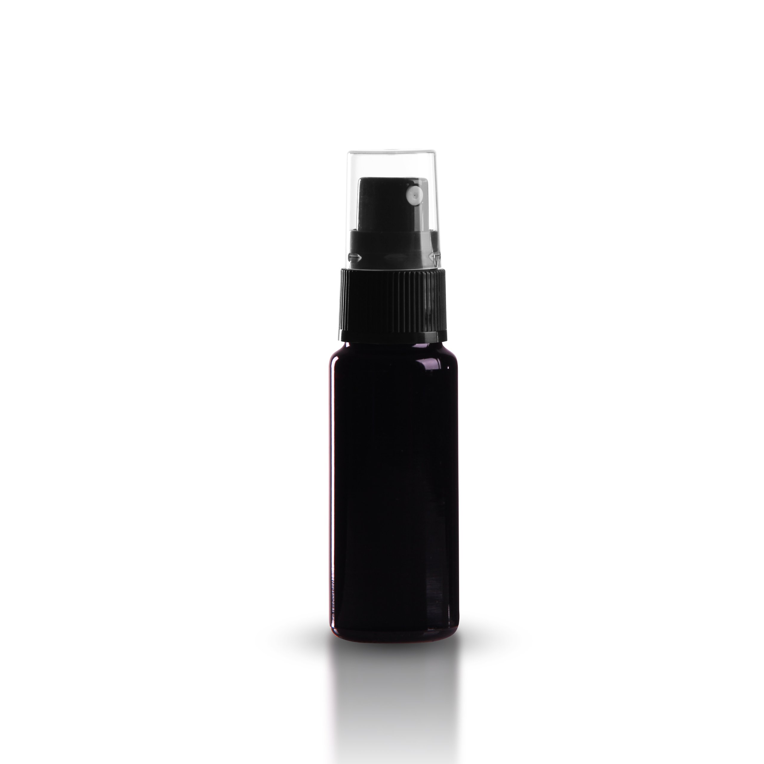 Violettglas-Sprühflasche 30 Ml – Lichtschützend, Mit Pumpzerstäuber