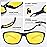 RIVBOS Night Vision Driving Glasses Anti Glare HD Yellow Tinted Sunglasses for Men Women RB831
