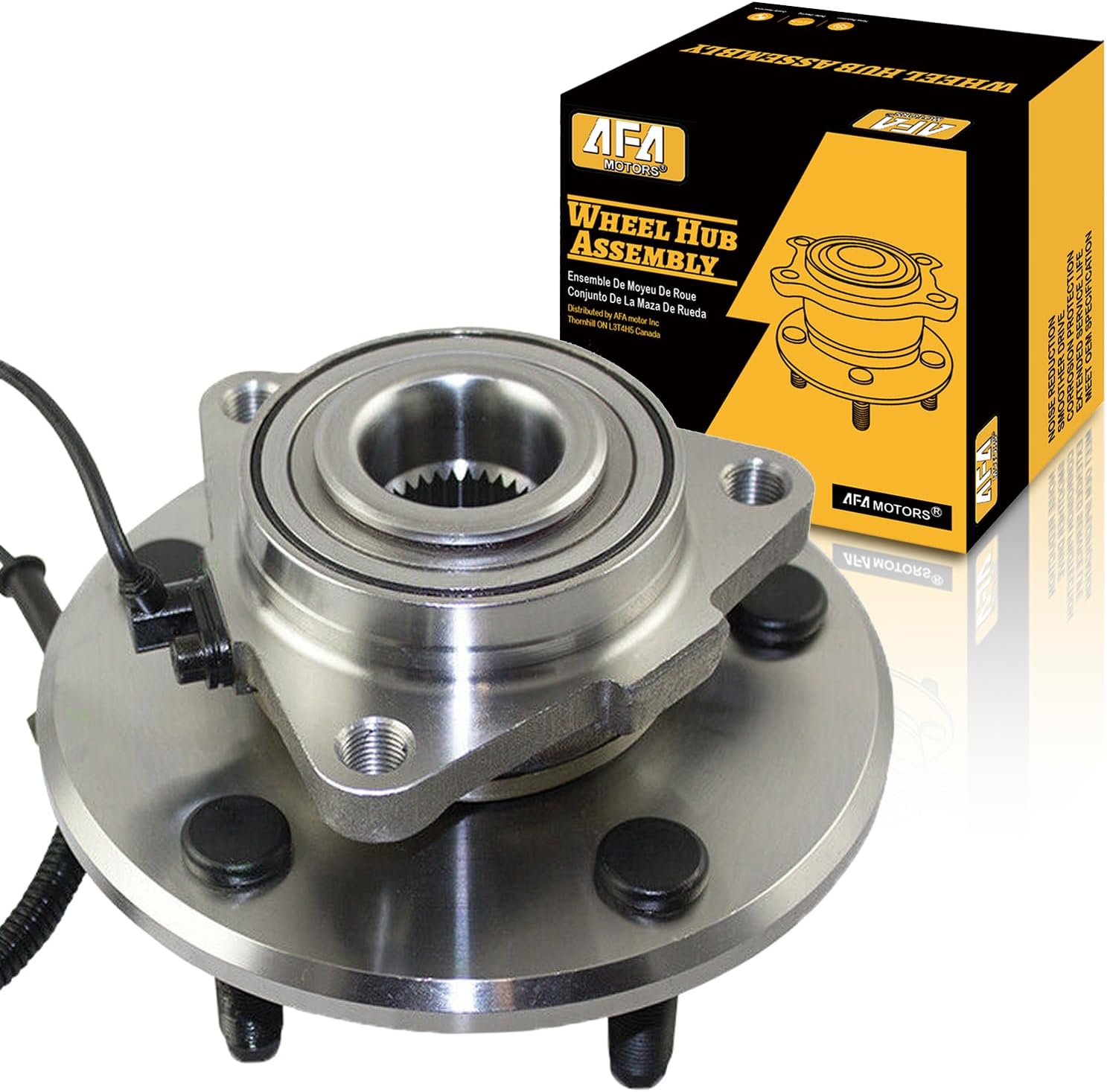 515113 Front Wheel Bearing Hub Assembly w/ABS 5 Lugs Replacement for Dodge Ram 1500 Wheel Hub Bearing