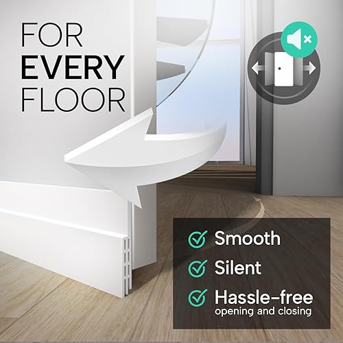 Miniatura 9 de Vellure Tope de puerta para parte inferior de la puerta, barrido de puerta de primera calidad para parte inferior de la puertaburlete de puerta