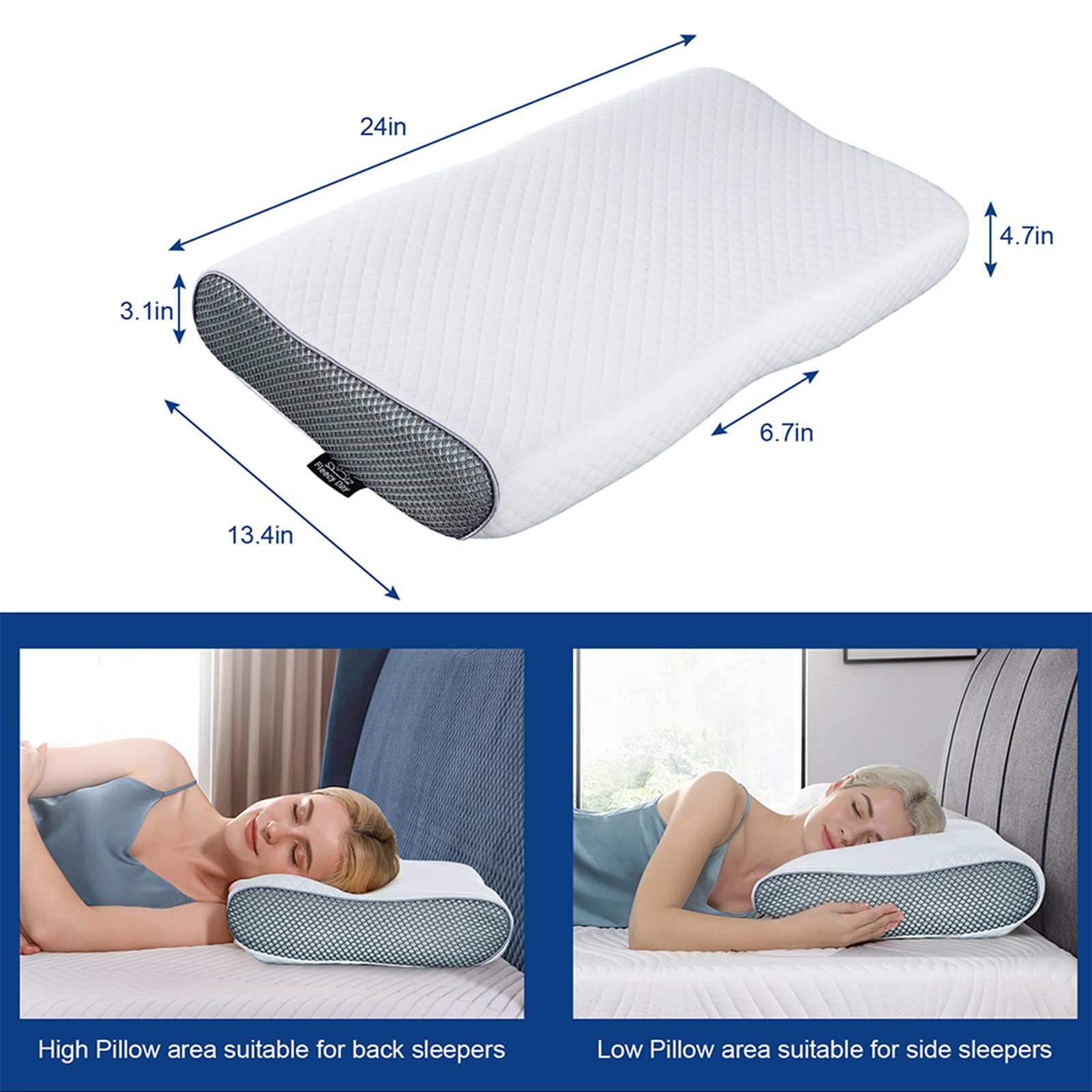 Amazon.co.jp: メモリーフォーム枕 首の痛みを緩和 横向きスリーパー枕