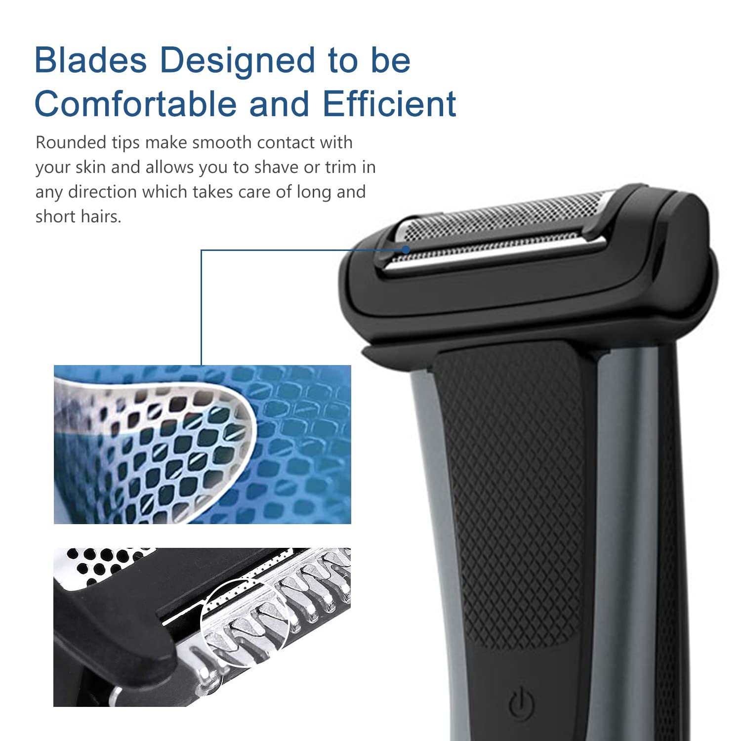 BG2000 Replacement Head for Philips Bodygroom 7000 Series (BG7040/42), Bodygroom 5000 blades Compatible With Philips Norelco Bodygroom 5000(BG5025/24), 3-pieces pack