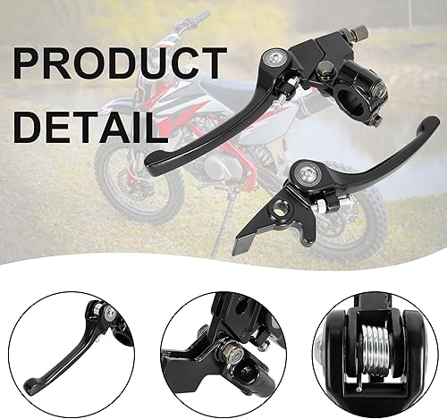 Miniatura 3 de Wingsmoto palanca plegable de embrague con perca + palanca de freno para Dirt Pit Bike 110 125 CC 78 pulgadas