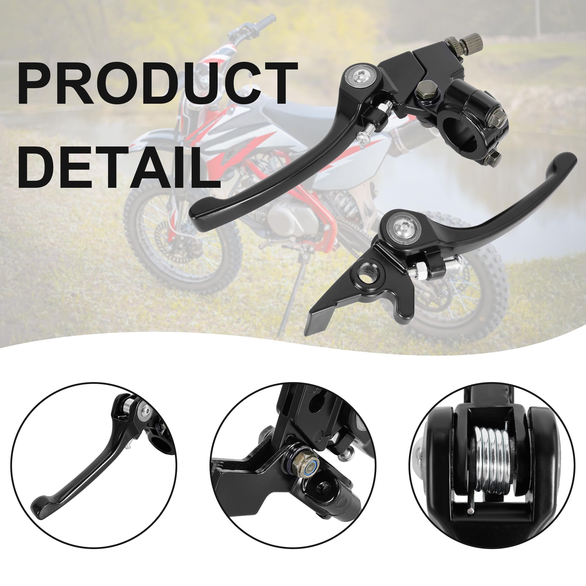 Dirt Bike Shifter Left Clutch Lever Handle For 90cc-150cc Pit Pro Trail Quads & Dirt Bike ATVs 90cc 110cc 125cc 150cc Clutch Handle - Foto 8