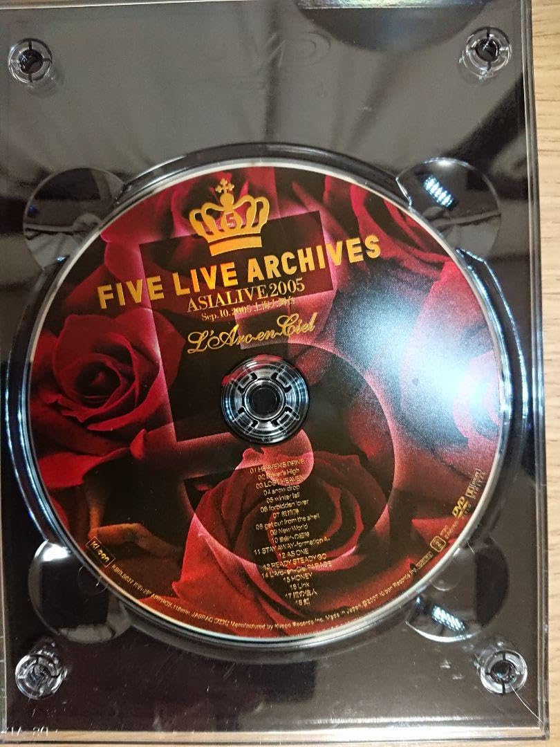 FIVE LIVE ARCHIVES L'Arc~en~Ciel ラルク DVD Amazon.co.jp: L'ArcenCiel FIVE LIVE ARCHIVES ラルク DVD