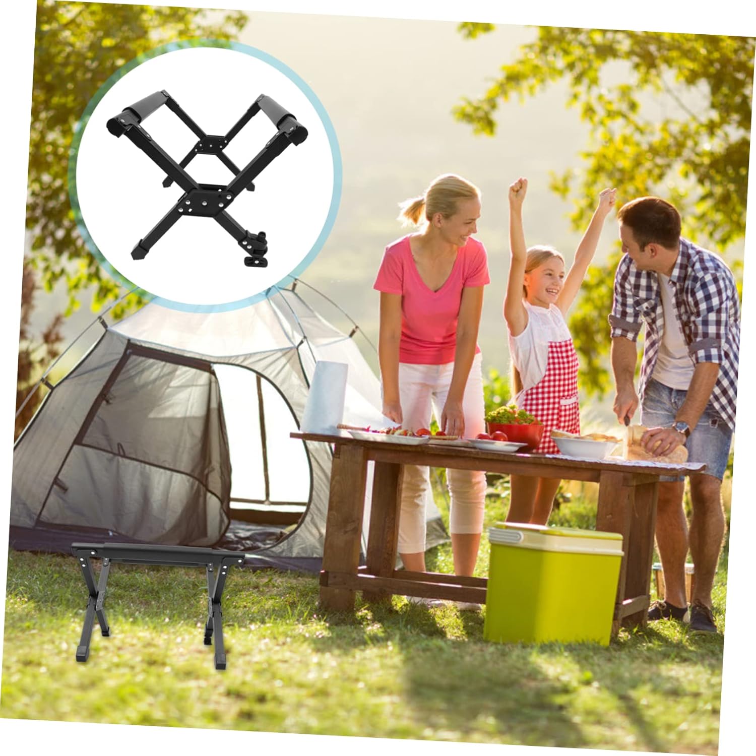 1pc Beach Storage Rack Lightweight Cooler Stand for Outdoor Activities for Camping Parties and Daily Use