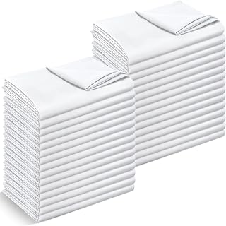 SmoothNovelty 30 Pack White Twin Flat Microfiber Sheets - Bulk Soft Bedding for Hotels, Spas, Hospitals, Dorms & Multi-Use (66x96")