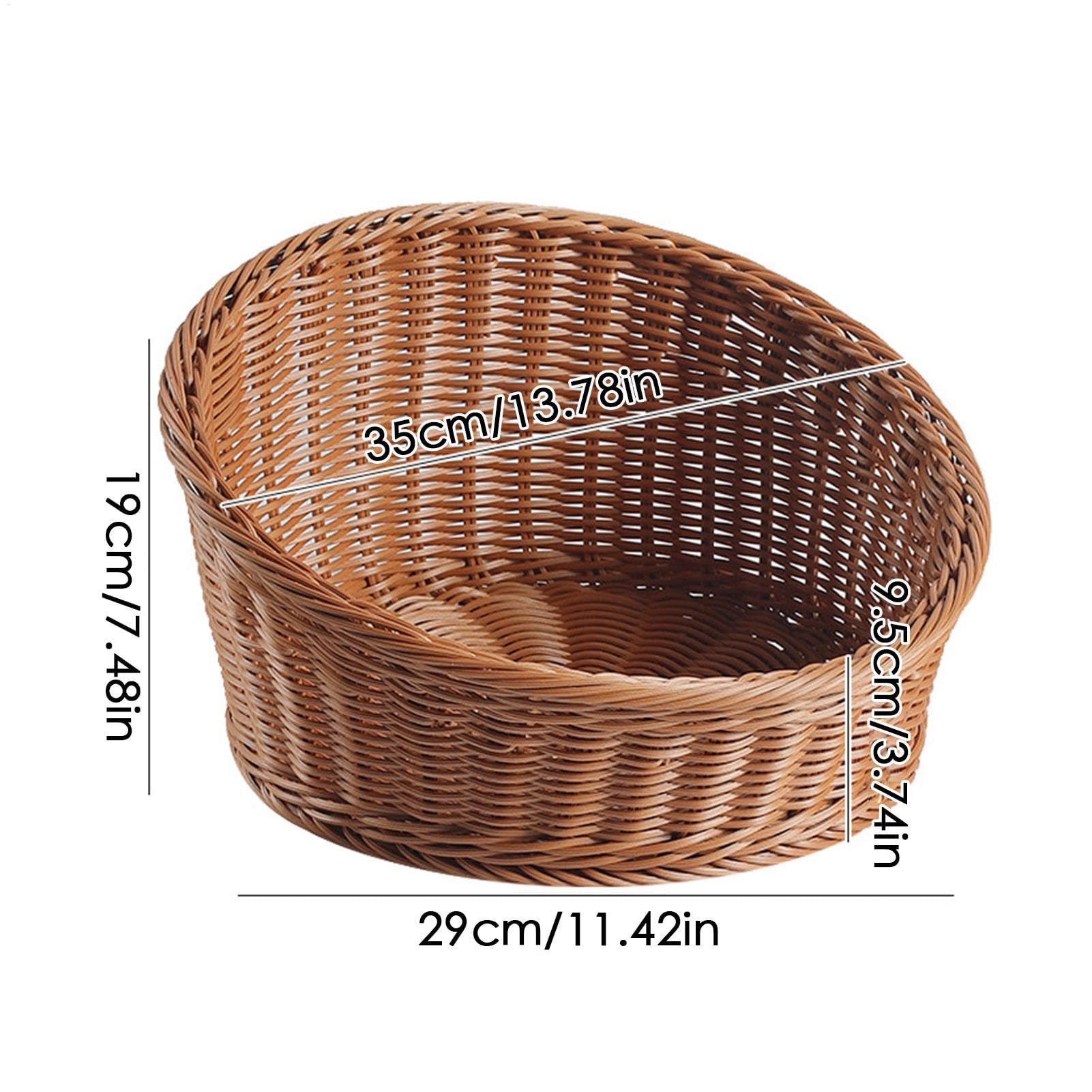 Cesto Espositivo Da Pane Vassoio Espositore Alimenti Organizer Dolci | Cesto Intrecciato Da Portata Per Pane Esposizione di Cibo, Dolci, Snack, Pasticceria, Patate per Cucina, Ristorante,