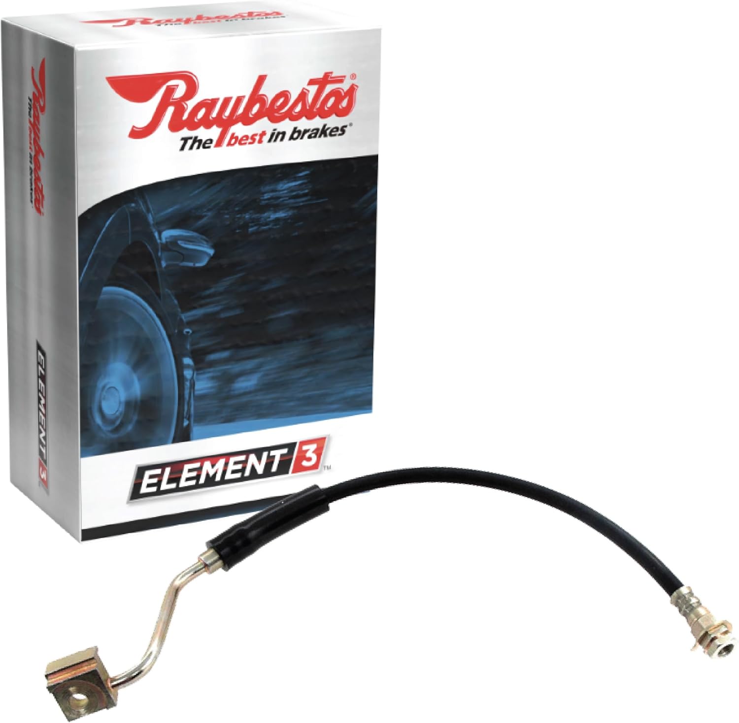 Raybestos Element3 17.3 Inch Hydraulic Brake Hose with Hardware - For Select Year Ford, Mazda and Mercury Models (BH382773)