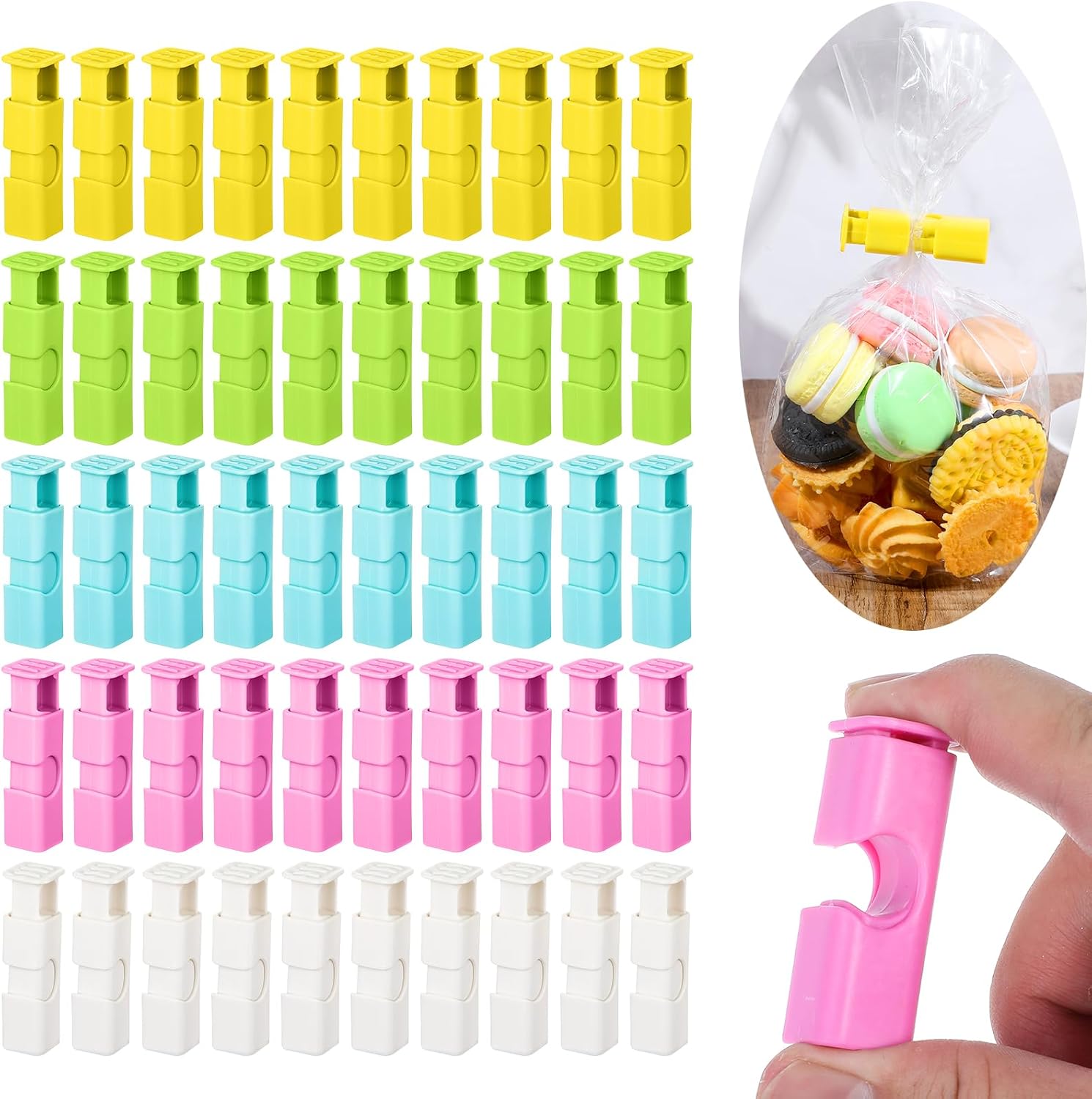Squeeze and Lock Bread Bag Clips Squeeze and Lock Bread Bag Clips
