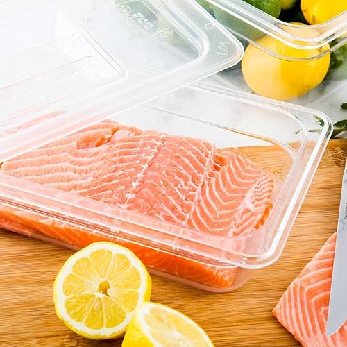 Miniatura 3 de Restaurantware Met Lux - Sartenes de 2.5 pulgadas de profundidad, contenedor de almacenamiento de alimentos comerciales de tamaño 1 14, apto para