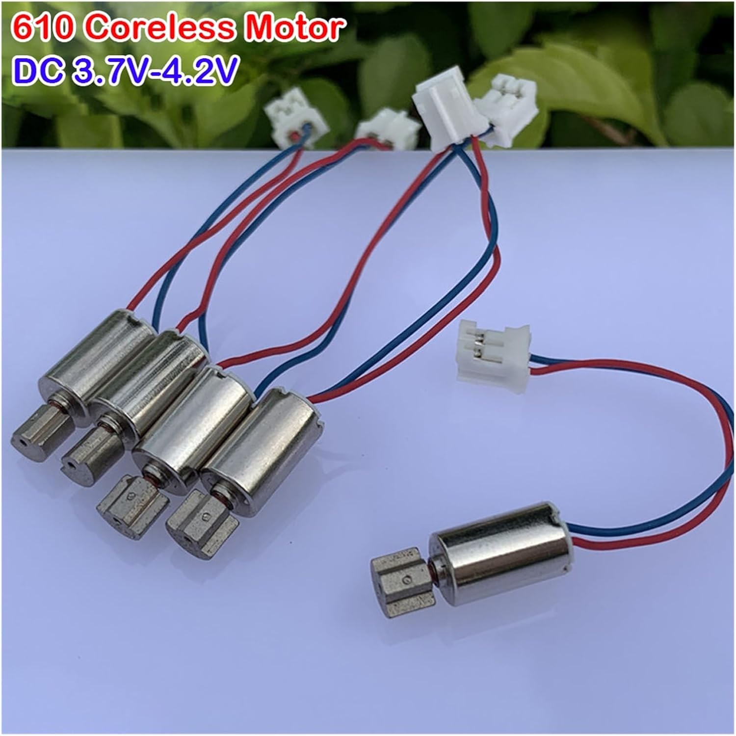 2 Pcs 610 Coreless Motor Vibration Motor DC 3.7V-4.2V Massage Stick Cylindrical Small Beauty Instrument Vibrating Toy Model
