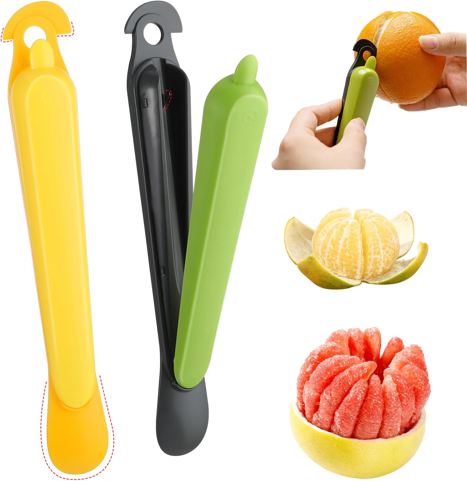 Arancia Peeler Strumenti di Plastica Arancia Peeler Agrumi Rimozione Limone Buccia di Agrumi Taglierina Affettatrice Gadget Frutta Verdura Strumenti
