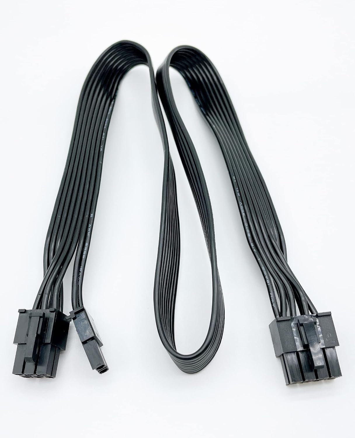 PCIE Cable for Corsair, 65CM Male to Male 8 Pin to 6+2 Pin GPU Power Cable for Thermaltake, ARESGAME Modular Power Supply (25'') (Black 18AWG)