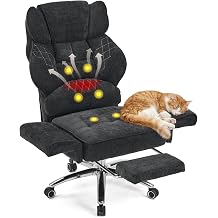 Criss Cross Chair with Foot Rest Massage and Heat, Folds Arms, Gray