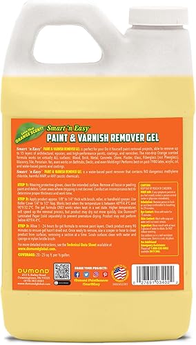 Miniatura 2 de Safe 'n Easy - Gel removedor de pintura y barniz, cítrico, retira más de 15 capas de pintura de forma segura, sin gases peligrosos, no tóxico, aroma